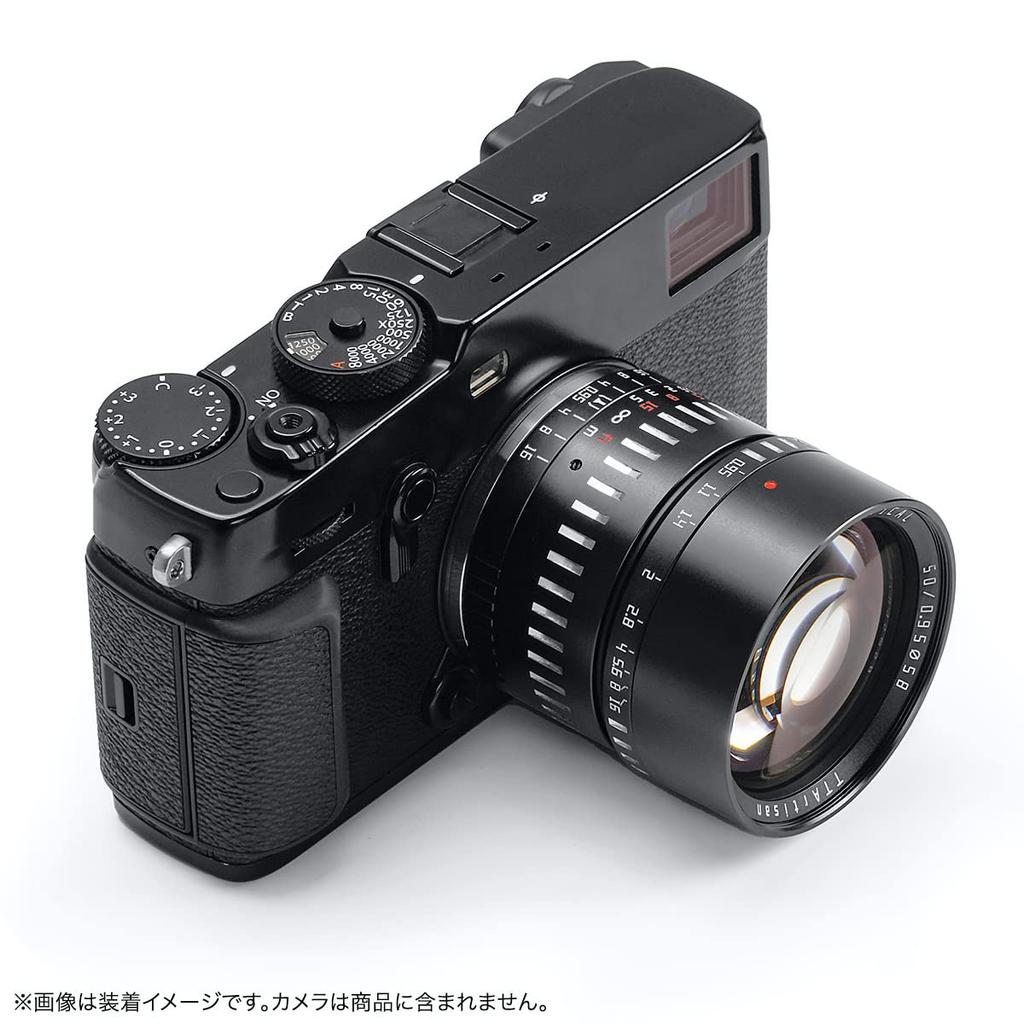 TTArtisan 50mm C Fujifilm black x manufactured by TTArtisan f/0.95 X-mount X-mount lens, silver, Optics, 2-year warranty.