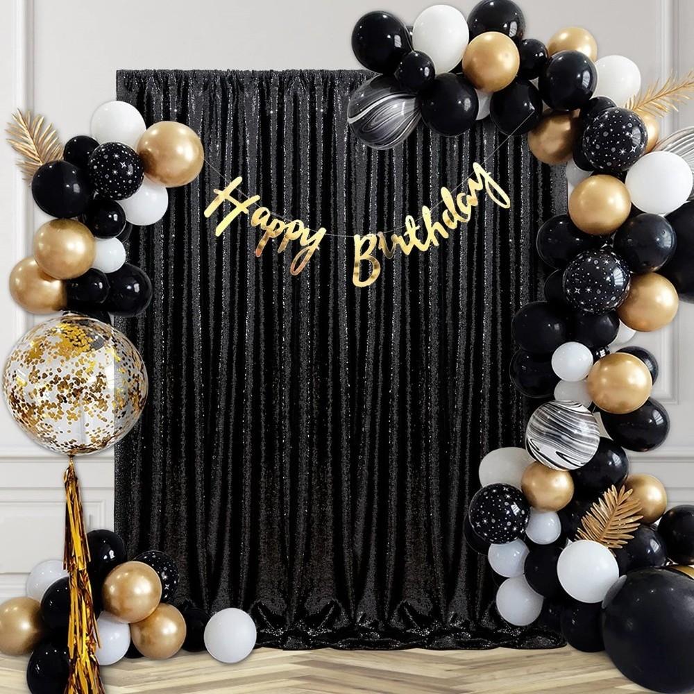 Stage Events Colorful Sequin Backdrop Curtain Decorative Polyester Sequence Backdrop Funny Photography Background Birthday Party
