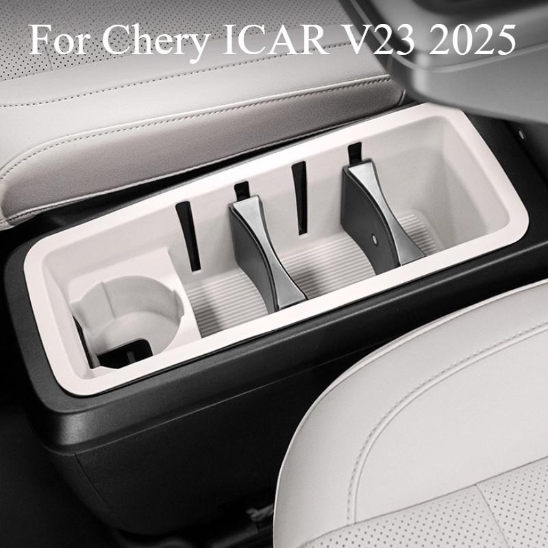For Chery ICAR V23 2025 Central Control Water Cup Silicone Storage Box Shock Absorber Silent Modification Interior Accessories