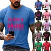 Men's Quirky Casual Loose Fit Letter Print T-Shirt for Daily Wear