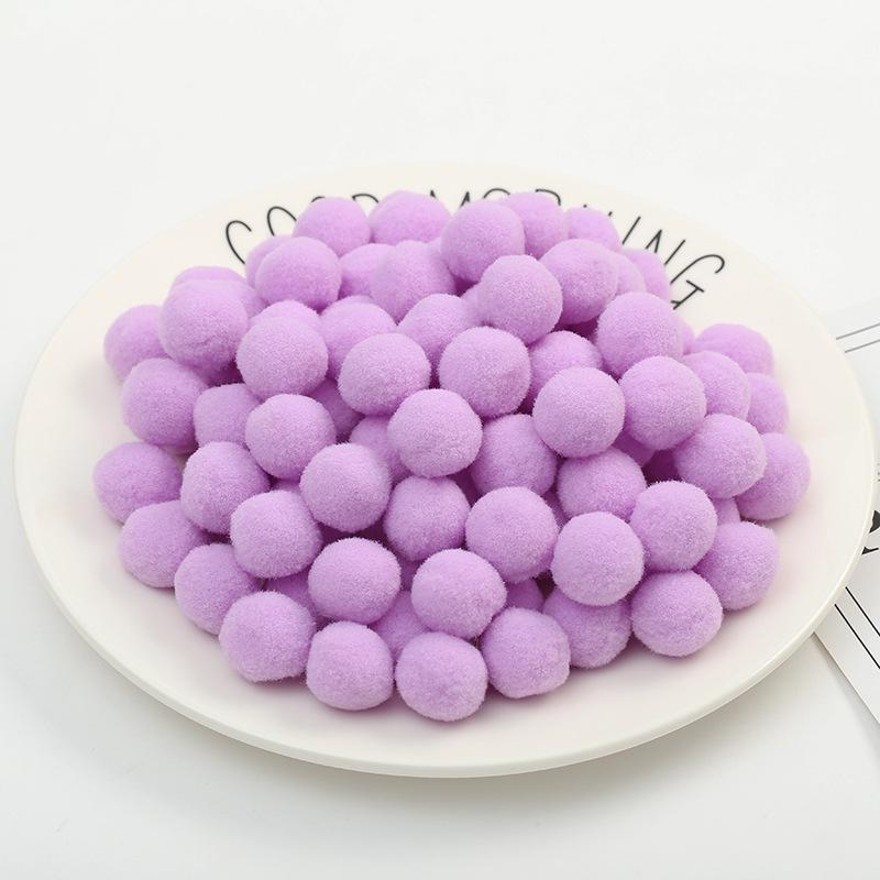 In Stock: High Elasticity Fluffy Polyester Hairball for DIY Handmade Clothing Accessories