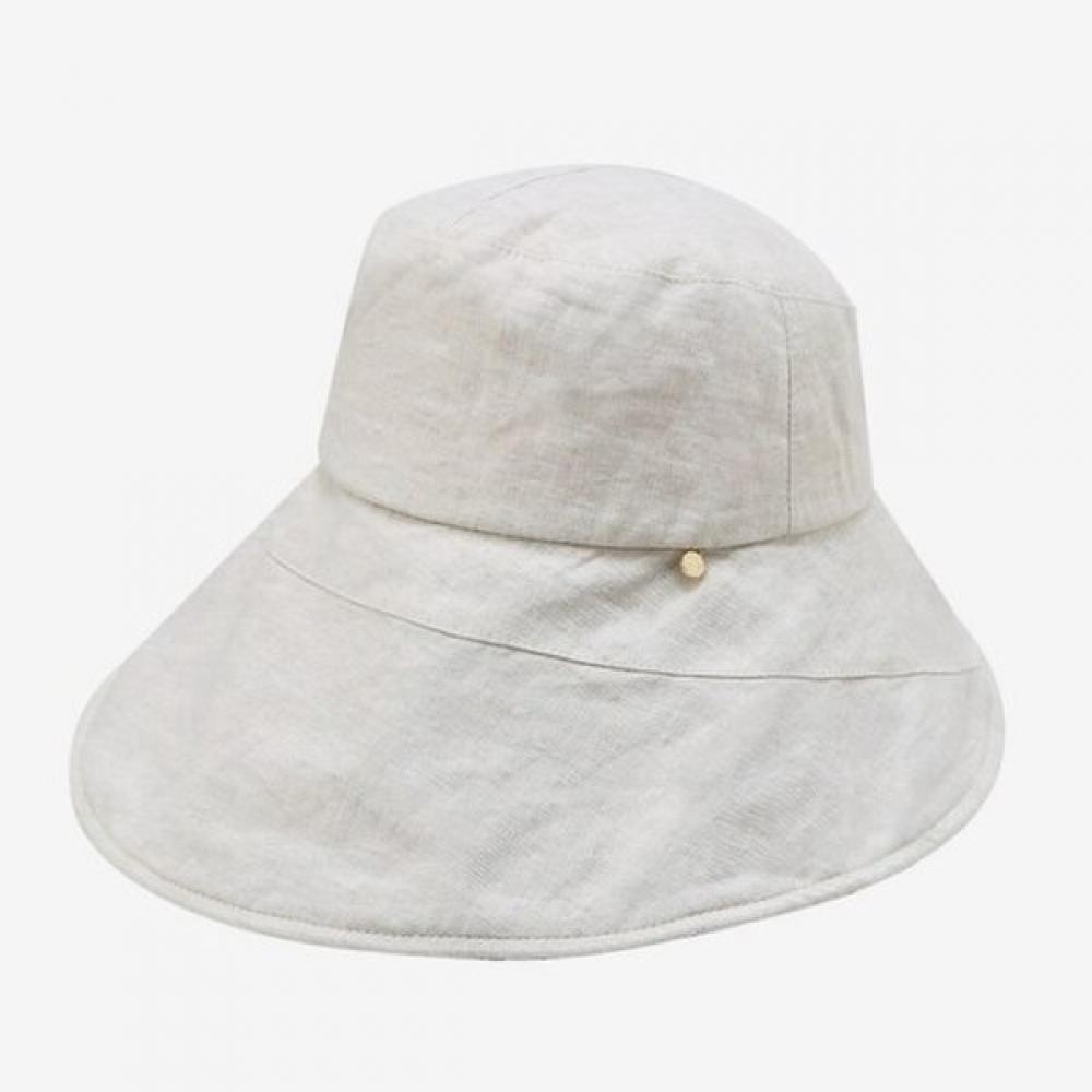 DakS Women S Beige Check contraSt Linen Floppy Hat Dbhe4e121i2 Single option