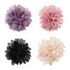 Retro Camellia Flower Brooch Floral Shape Badge Chiffon Fabric Corsage Jewelry