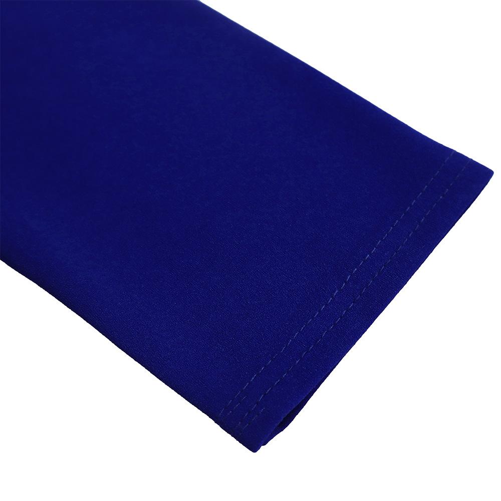 IHUASU Solid Color Print Spring Autumn Women's Autumn Long Sleeve V-neck Fashion Temperament Elegant Pleated Skirt High Waist Dress