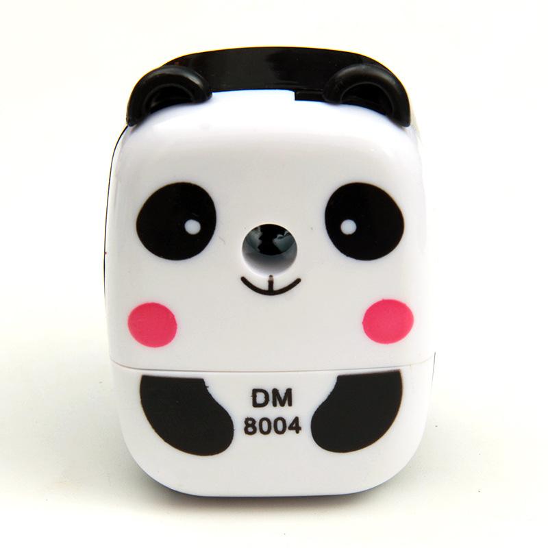 Cartoon Panda Tiger Bleistiftspitzer Handkurbel Tragbar Kinder Schule Bürobedarf Süßer Tier Spitzer Schüler Schreibwaren