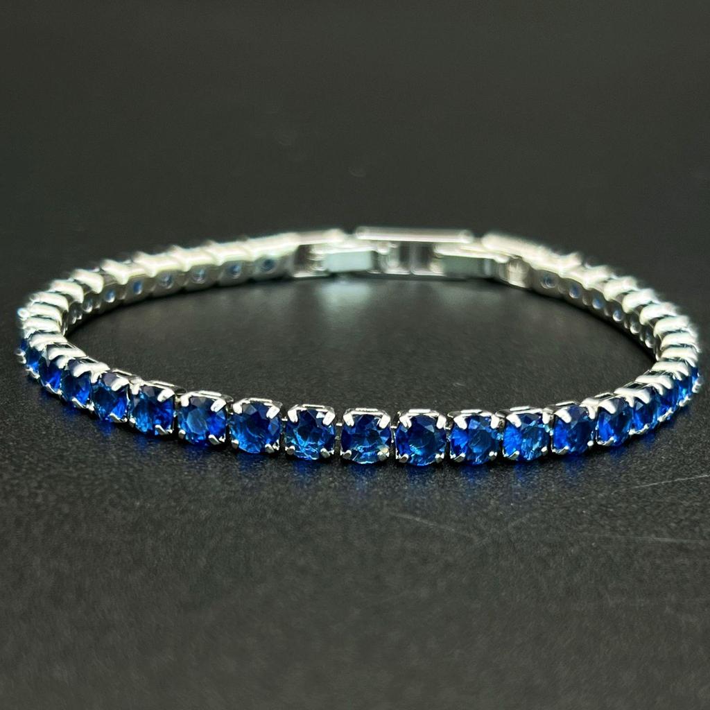 Mehrfarbiges 3N Zirkon Tennisarmband - Luxuriöser Europäischer & Amerikanischer Hip-Hop Stil