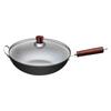 Sanjiaolong 32cm Household Uncoated Aluminum Wok
