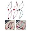 Fashion Sweet Heart Pendant Necklace Choker Neck Chain Elegant Clavicle Chain Gradient Crystal Beaded Necklace Jewelry