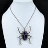 Lapis Lazuli Pendant Copper Wire Wrapped Pendant Lapis Lazuli Copper Jewelry Gemstone Pendant Gift For Women Beetle Pendant Handmade Jewelry