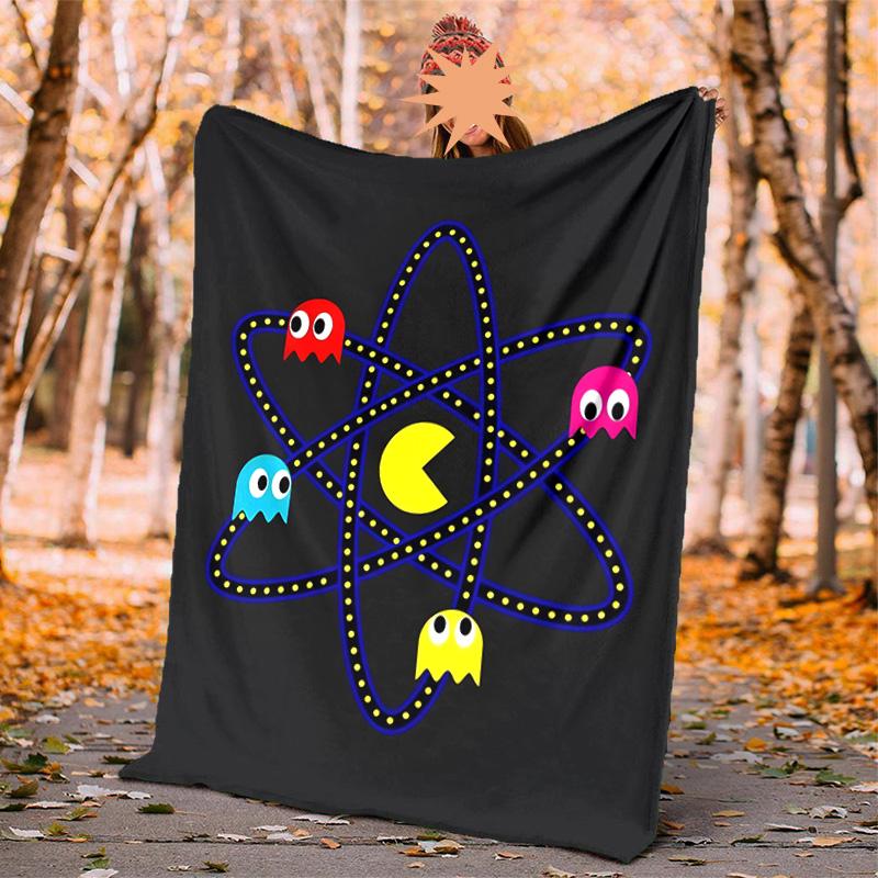 Pixel-Spiel Flanelldecke Weich Warm Ganzjahres-Überwurf, Design für Camping, Autoreisen, Wandern Sofa, Bett, Büro Perfektes Geschenk für Partys