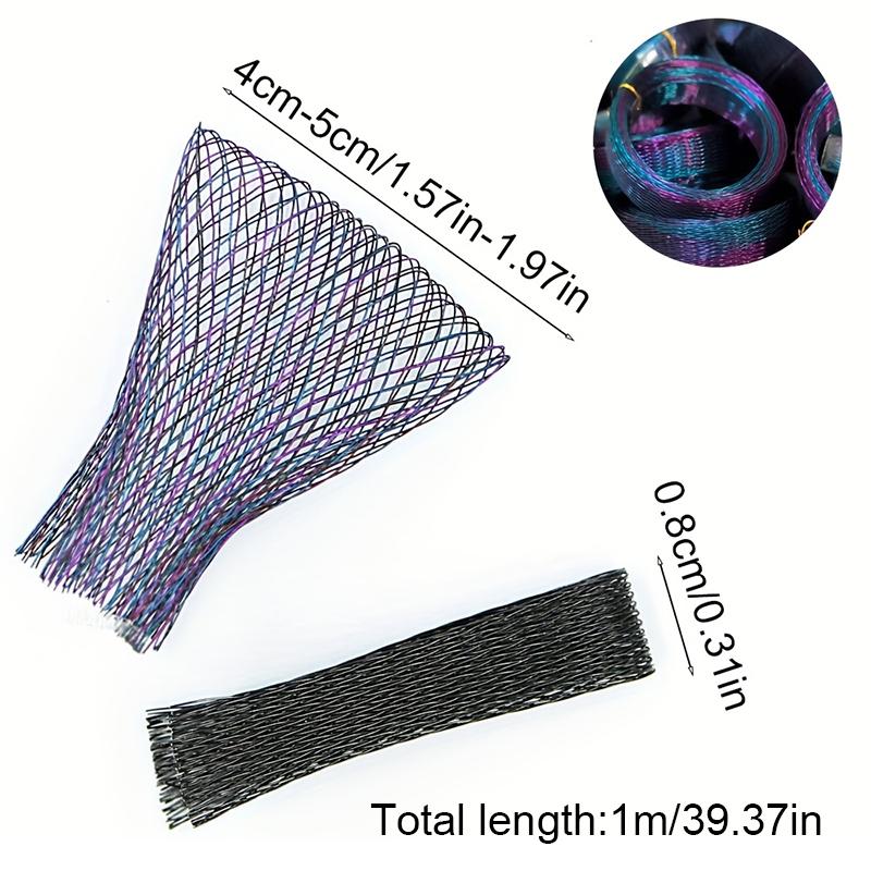 1M Handwoven Mesh Hair Accessory Bohemian Hair Clip for Thick Hair Copper-Plated Steel Hair Clip Copper Jewelry Accessories