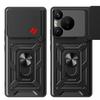 For Huawei Pura 80 Case Huawei Pura 80 Pro + Phone Case Pura 80 Ultra Magnetic Ring Holder Armor Slide Camera Protect Back Cover