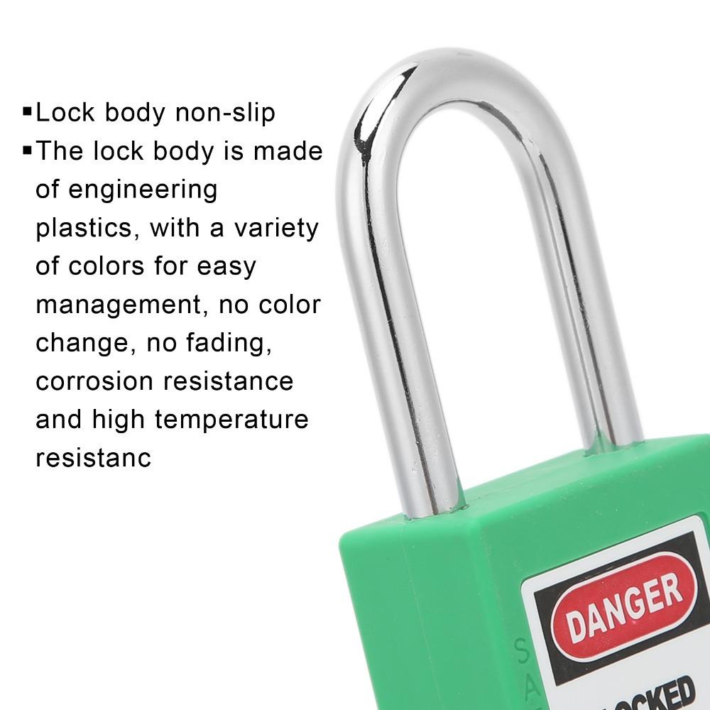 Insulated Safety Padlock 38mm Industrial Lock Reliable Insulated Lock Safety Lock