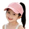 Curved Brim Half Children's Hat Solid Color Empty Top Cap Zhejiang Baseball Cap New Outdoor Leisure Ponytail