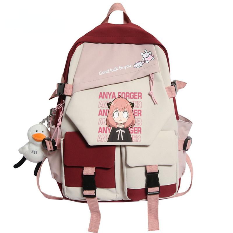 Backpack, Spy Play House, Large-Capacity Youth Schoolbag Outdoor Travel Bag Around Animation