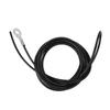 Pulley Cable Steel Fitness Cable Black Adjustable Strong Coated Pulley Machine Accessory for Gym Home Workout Exercise