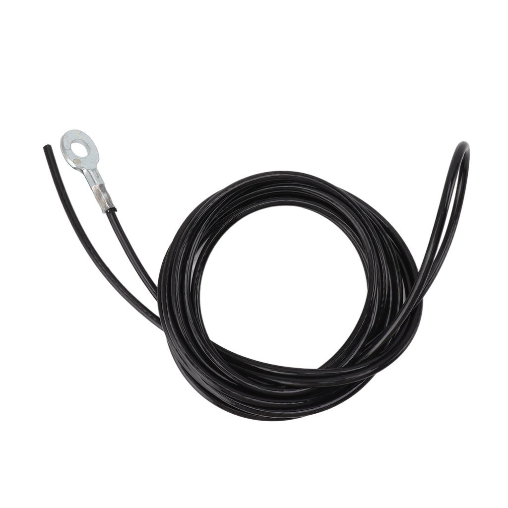 Pulley Cable Steel Fitness Cable Black Adjustable Strong Coated Pulley Machine Accessory for Gym Home Workout Exercise