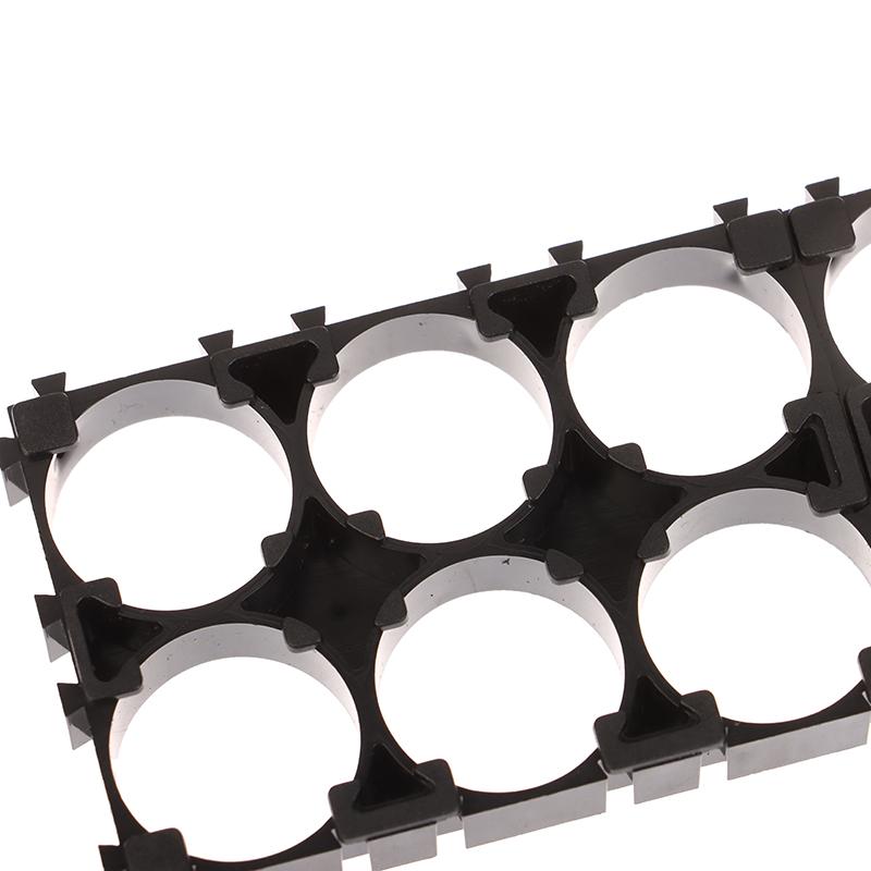 10Pcs 18650 Battery Holder Safety Anti Vibration Holder Bracket Li-Ion Cell Holder Cylindrical Plastic Case Battery Holder