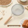Zhishi Wooden Handle 304 Stainless Steel Soy Milk Strainer