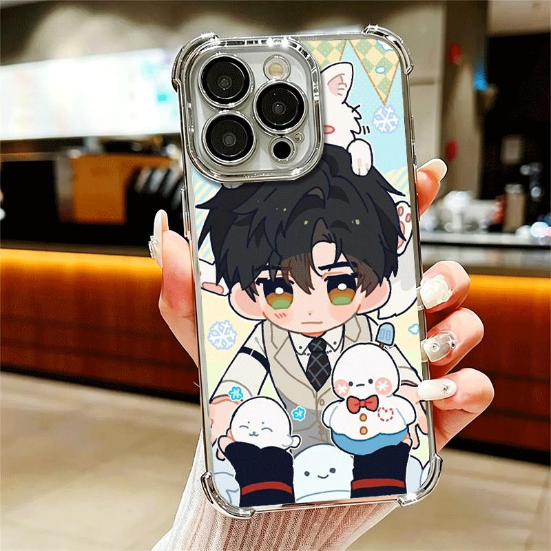 Love And Deepspace Cute Soft Phone Case For iPhone 15 16 17 Air 14 Pro Max 16E Plus 13 12 Mini Plating Anti-Fall Fundas