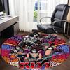 1pc KISS Music Office Round Area Rug, Under Office Chairs Bedroom Living Room Home Decor  a1016299