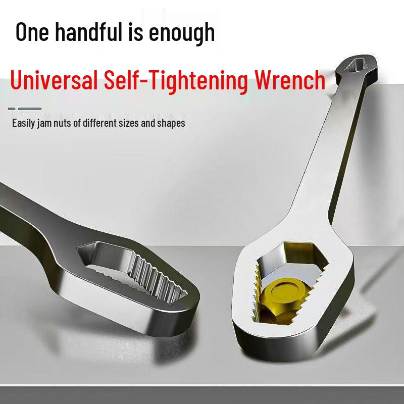 German Universal Double-Ended Self-Tightening Spline Wrench, Small Super Hard Steel, 8-24mm