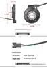 1:1 Integrated Booster Electric Bike Speed Sensor with Single/Double Hall, Left-Side Bottom Bracket Install