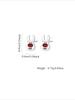 Sterling Silver Red Elk Christmas Stud Earrings, Hypoallergenic Jewelry for Women, Suitable for Sleeping.