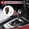 Hihaha Honda Compatible Accord 8 Gear Shift Knob Cover Car Stick Shift Handle Protector Black Brown Faux Leather Anti-Slip