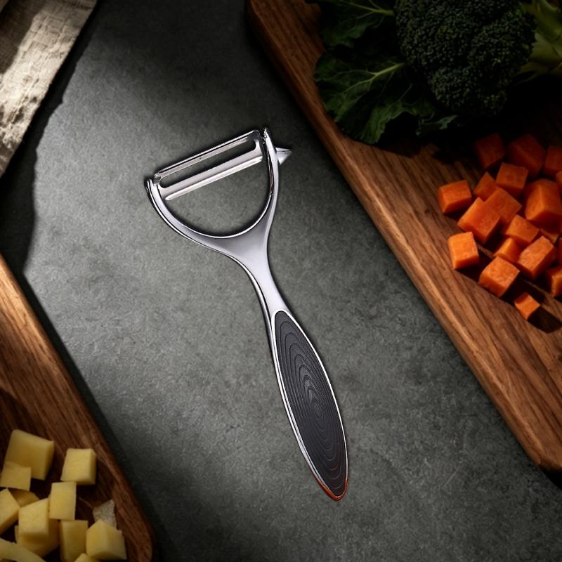 Kitchen Peeler Large Stainless Steel Sugarcane Knife Multifunctional Fruit Vegetable Peeler 2 in 1 Bottle Opener Peeler Tools