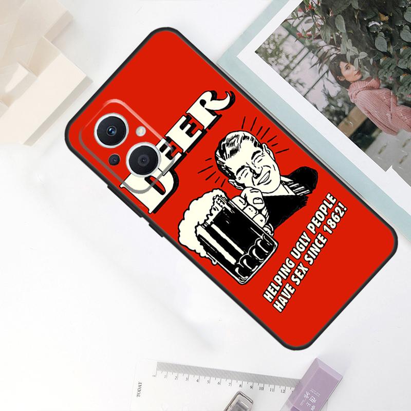Drike Beer Case For OPPO Reno 8 7 6 5 4 Lite 10 Pro 11F 4Z 5Z 8T OPPO Find X2 X3 X5 Lite X6 Pro Cover