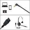 QD Quick Release Phone Line with DC3.5mm Connection Quick Disconnect Cable for Headsets Devices