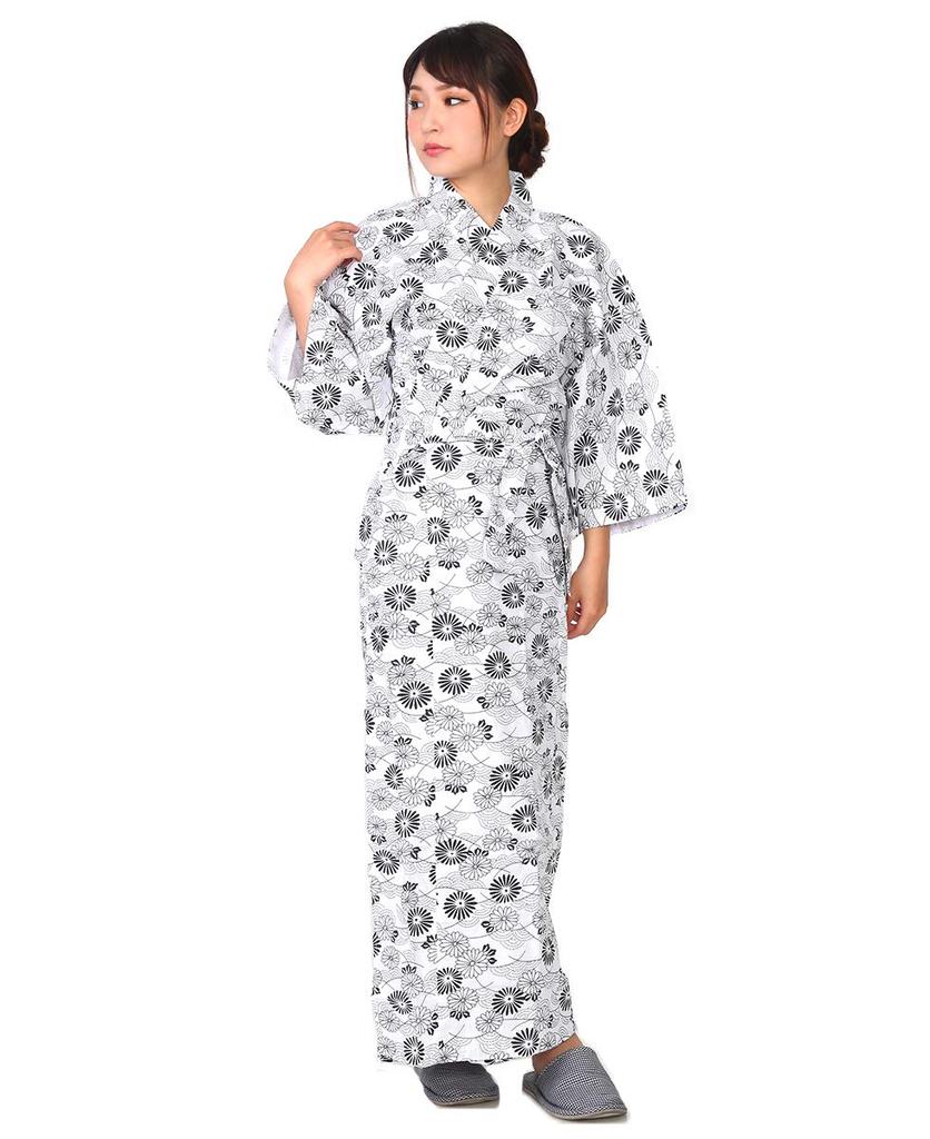 Yoneshichi Gaze Egnet for Hoteller og Sykepleie Nattøy, Medium, Dame, Dobbeltlags Gaze, 100% Bomull, Nattøy, Pyjamas, Yukata, Stell,