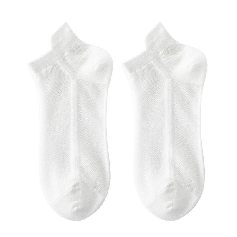 Women's Summer Cotton Mesh Socks: Odor-Resistant, Breathable, Non-Slip, Trendy Short Boat Socks