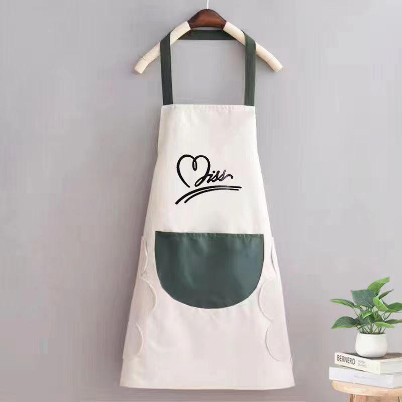 Waterproof Adult Half Apron - Oil-Proof, Dirty-Resistant, Wipable Kitchen Bib