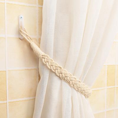 1 Set Attractive Curtain Tieback Durable Stylish Cotton Flax Cotton Flax Stylish Twisted Curtain Tieback for Living Room