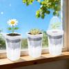 12 Pcs Clear Nursery Planter 2 Inch Self Watering Planter Nursery Pots With Humidity Dome Adjustable Vent Cultivation Box