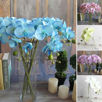 Artificial Butterfly Orchid Silk Flower Home Wedding Decor Phalaenopsis Bouquet