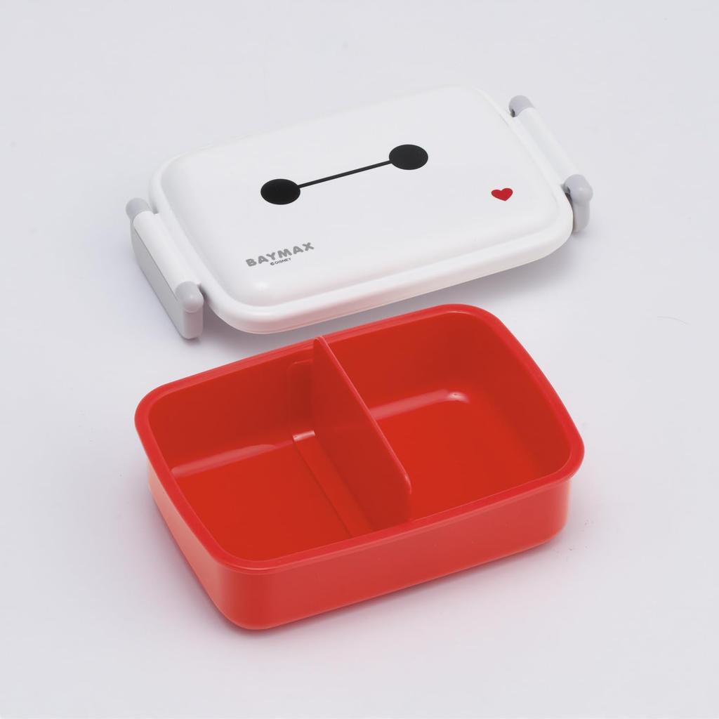 Skater Lunch with a Soft Single Made in Disney Baymax 26 for Boys and Girls Children's Box, 450ml, Dome-Shaped Lid, Tier, Japan, Design, (RBF3AN-A)