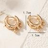 New Irregular Geometric Ear Buckle Light Luxury Delicate Earrings Elegant and Sweet Earrings
