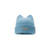 New cute cat ear wool hat women's autumn and winter warm versatile face small sticker knitted ear hat