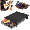 Coffee Pod Storage Drawer 36 Capacity Iron Capsule Organize Holder Drawer for Home Cafe  