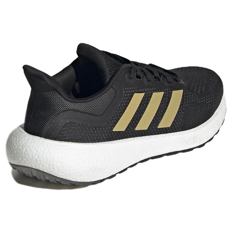 New Adidas PureBoost 22 'Black Gold Metallic' Women's GW0907