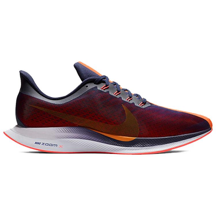 New Nike Zoom Pegasus 35 Turbo Blackened Blue Orange Peel AJ4114-486