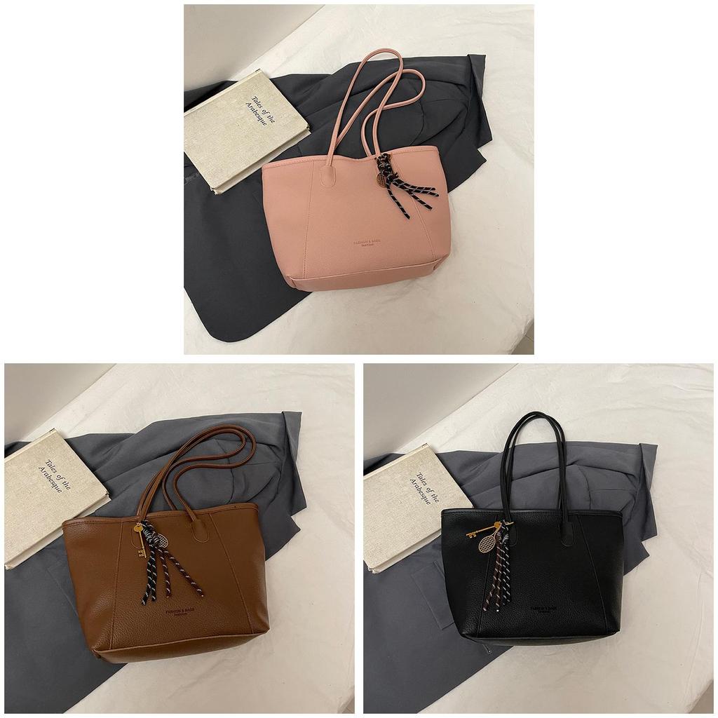 Tote Bag Female Large Capacity Pu Tote Bag With Zipper Closure For Daily Use