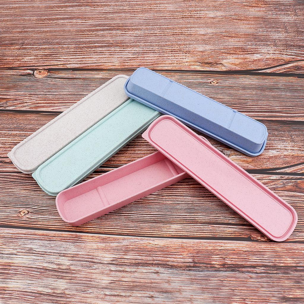 25cm Exquisite Workmanship Split Type Wheat Straw Tableware Box 3 Color For Dinnerware Boxes Picnics Dinnerware Box