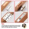 HOT Door Hinge Jig Woodworking Hole Opener Slotting Locator Wooden Door Hinge Hole Guide Door Lock Jig for Door Lock