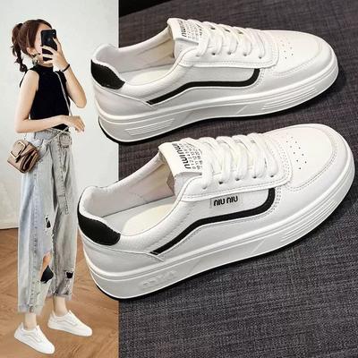 Kleine witte schoenen meisjes veelzijdig lente en herfst plat platform herfst nieuwe bestelling golf casual sportschoenen
