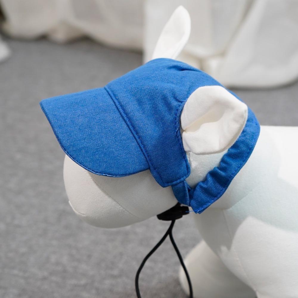 Sun Protection Dog Sun Hat with Ear Holes Pet Visor Hat Handsome Summer Cat Cap  Outdoor Sports