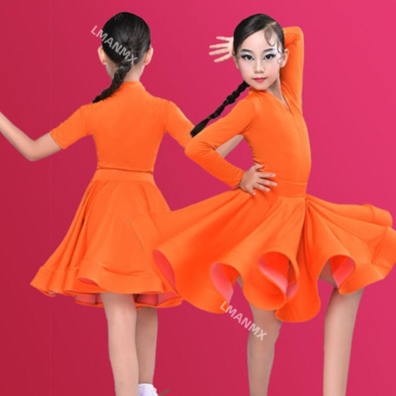 Girl Latin Dance Training Costume Children's Performance Costume Competition Regulations Latin Dance Dress
